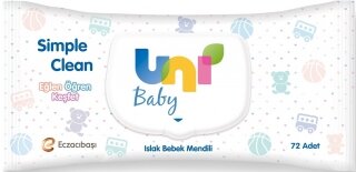 Uni Baby Simple Clean Islak Havlu Islak Mendil kullananlar yorumlar
